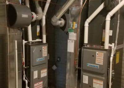 2 system residential replacement humidifiers the furnaces and ac are both 2 stage equipment upgraded from lower efficiency equipment that was existing