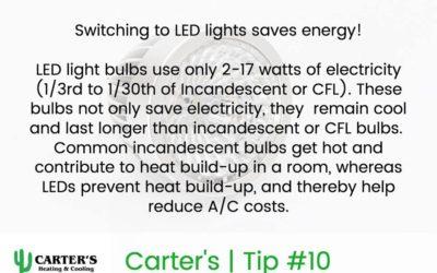 Energy Saving Tip #10