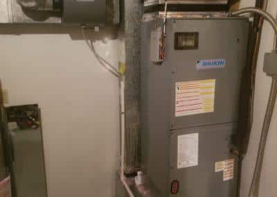 Did a residential replacement of an air handler and heat pump