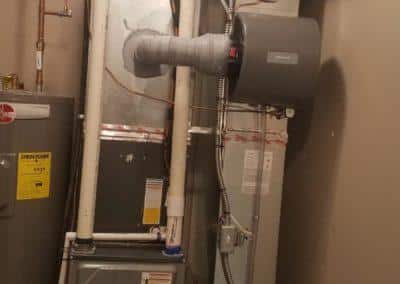 Installed a heating and cooling system and modified the ductwork at a residential home