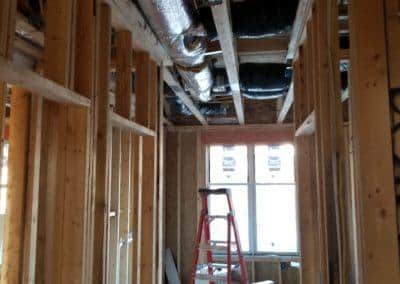 Installing ductwork at Eagle Heights Apartments scaled