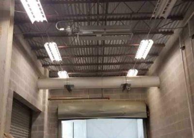 Installing gas piping and heater to keep the zamboni storage room warm at the Moylan Ice Plex 3 1