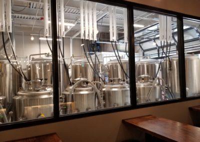 Jukes Ale Works is completed in old downtown Elkhorn ductwork heating cooling equipment and brewery room 12