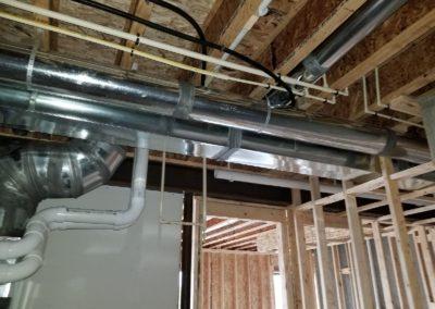 New construction home new furnaces and air conditioners ductwork humidifiers gas 13