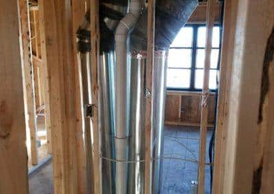 New construction home new furnaces and air conditioners ductwork humidifiers gas 8