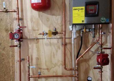 another boiler w infloor heat job in customers garage 2