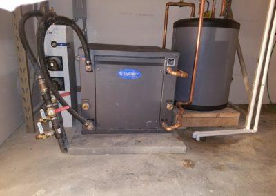 finished geothermal residential new construction with in floor heat