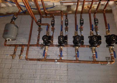 finished geothermal residential new construction with in floor heat6