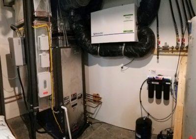 geothermal installation with ERV air filtration system 2