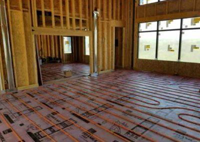 new residential home infloor heat heating and cooling system ductwork 5