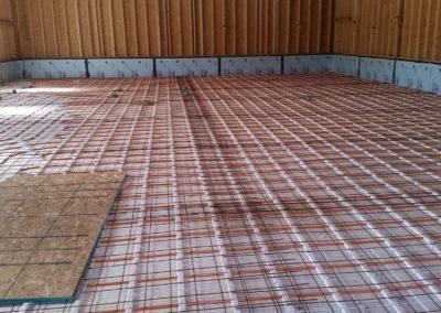 radiant floor heat for a residential garage